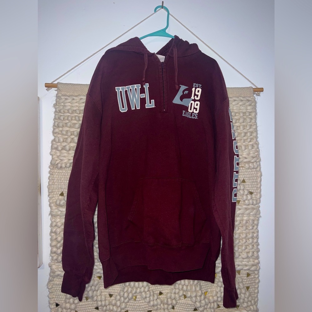 XXL Eagles maroon Champion hoodie.
